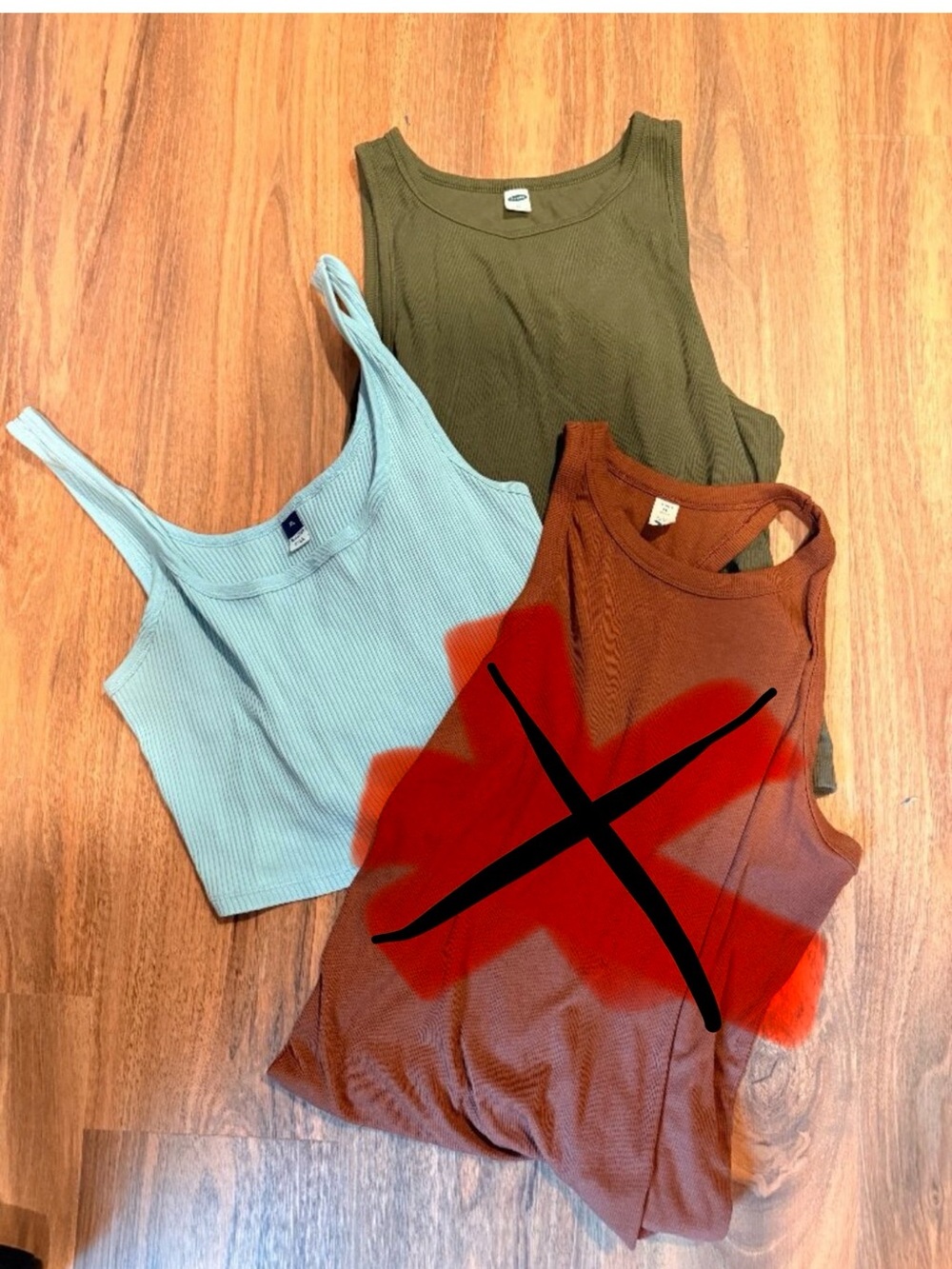 Bundle of 2 Old Navy Ribbed Tank Tops — Size XL